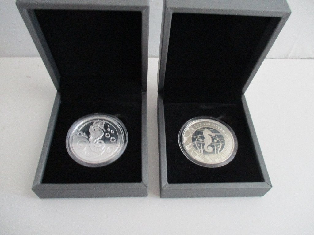 SEAHORSE SAMOA 2 Tala 2018 + 2019 in cassettes. PROOF-LIKE, Postzegels en Munten, Ophalen of Verzenden, Setje