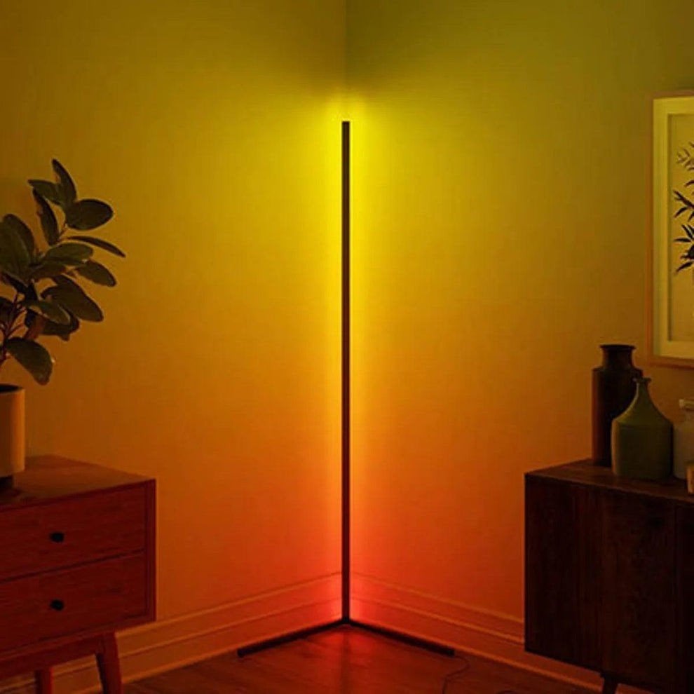 RGB LED Hoeklamp met Afstandsbediening, Ophalen, Modern, RGB, Sfeerverlichting, Overige fittingen, Zo goed als nieuw