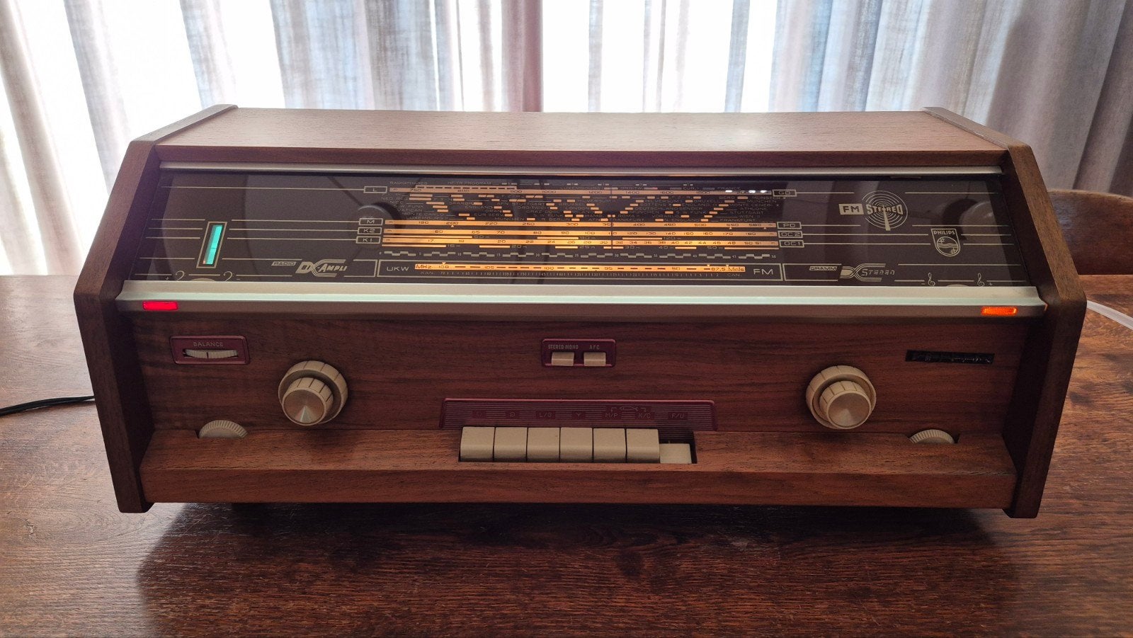 Vintage Philips B5X34A/54 Buizenradio - Werkend, Ophalen, Gebruikt, Radio