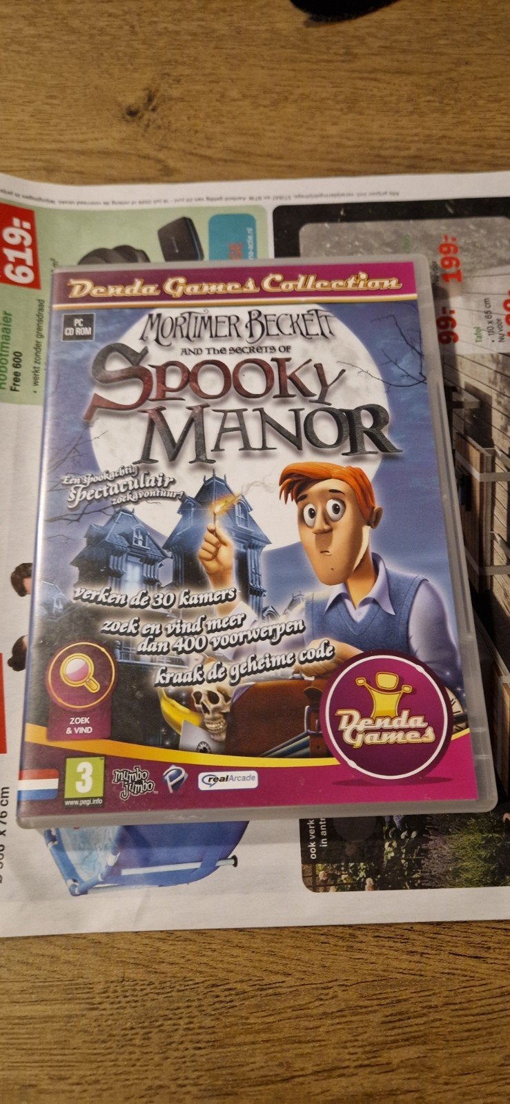 Mortimer Beckett and the Secrets of Spooky Manor PC CD-ROM, Puzzel en Educatief, 1 speler, Ophalen of Verzenden, Zo goed als nieuw