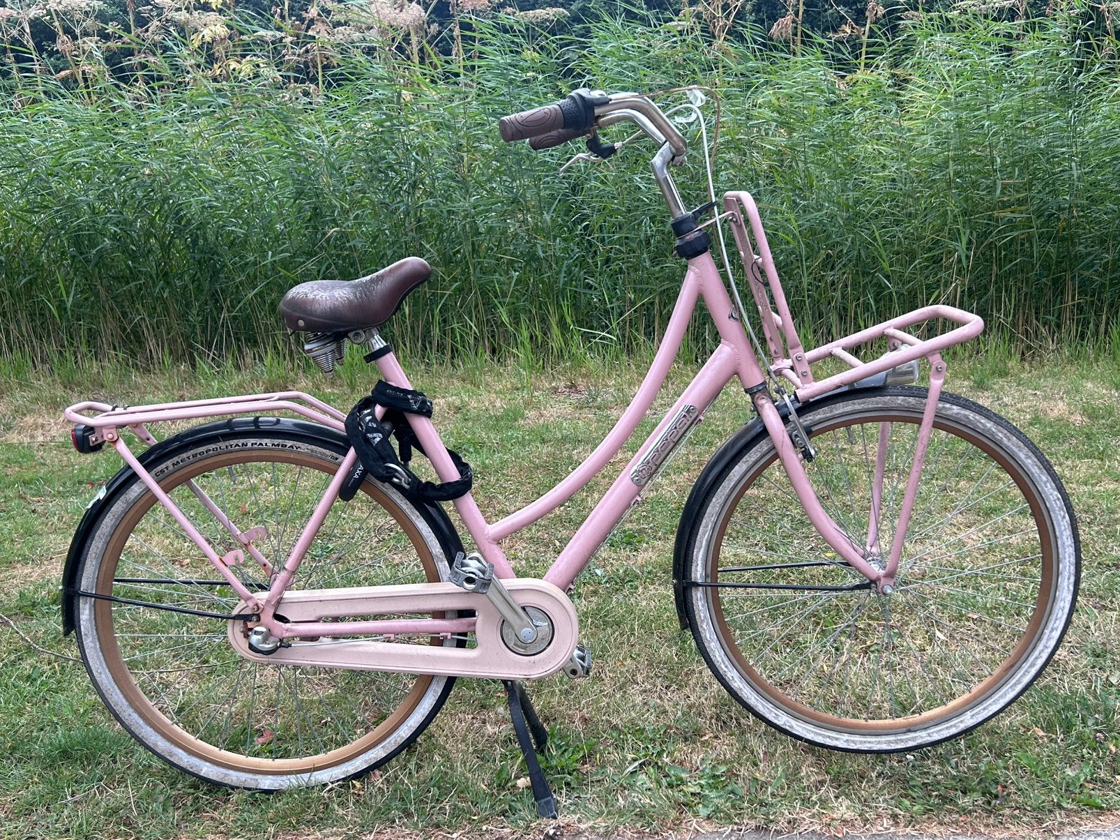 Dames fiets, popal roze, Ophalen, Gebruikt, Overige merken