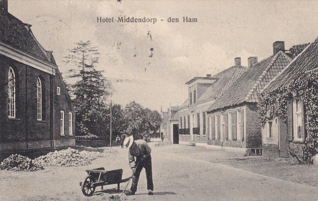 den Ham, Hotel, 1908., Verzenden, Voor 1920, Gelopen, Overijssel