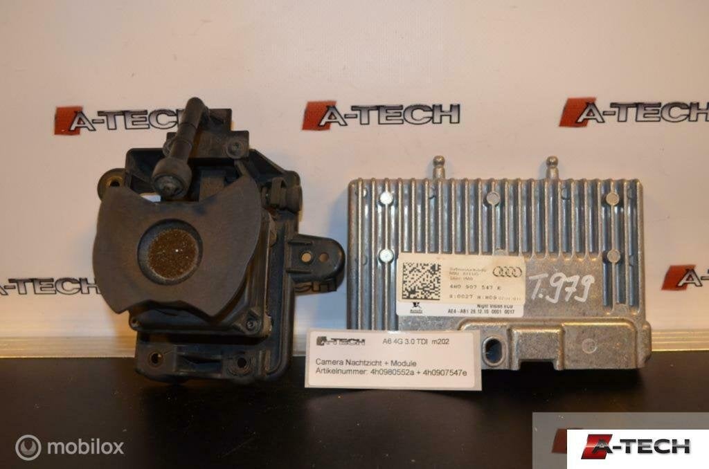 Camera Nachtzicht Audi A6 C7  4h0980552a + 4h0907547e, Audi, Gebruikt, Audi, Ophalen of Verzenden