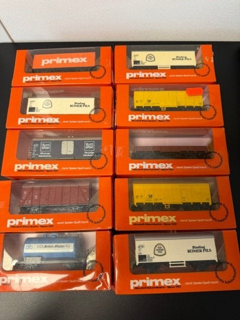 Primex Treinen Set 10 Stuks in OVP, Overige merken, Gebruikt, Gelijkstroom, Overige typen
