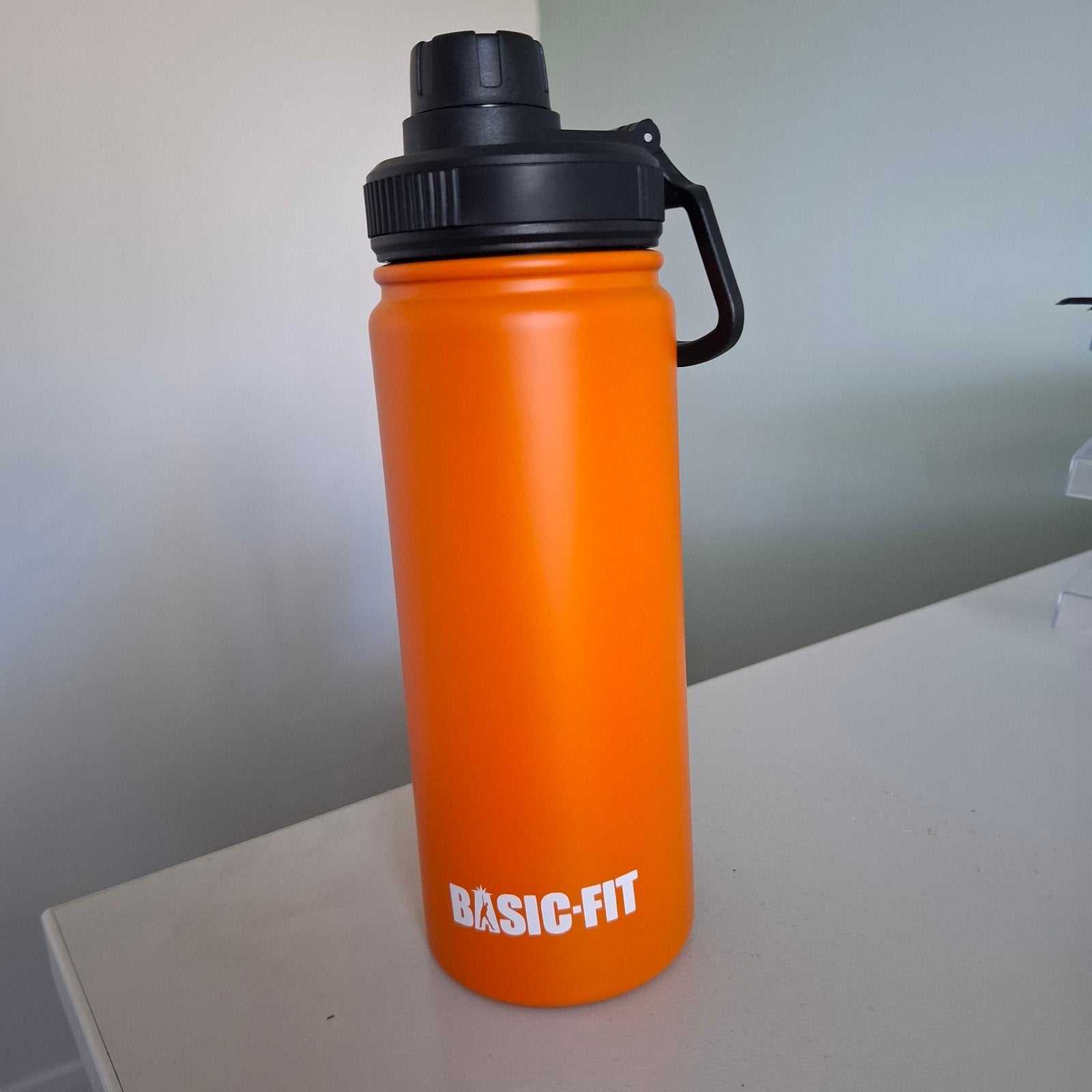 Basic-Fit bidon - Oranje waterfles, Ophalen of Verzenden, Nieuw