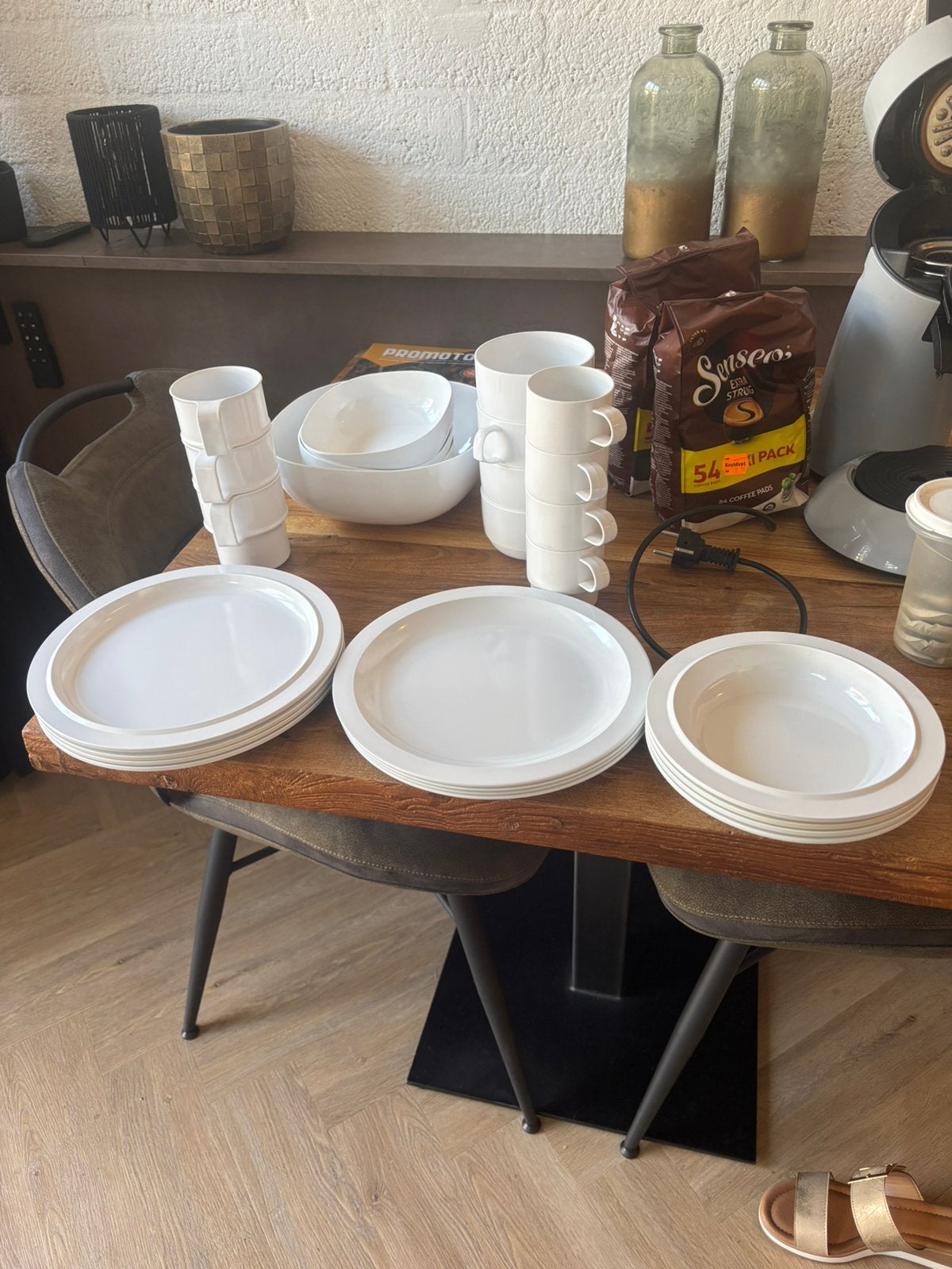 Te koop mepal campingservies 28 delig, Ophalen, Zo goed als nieuw