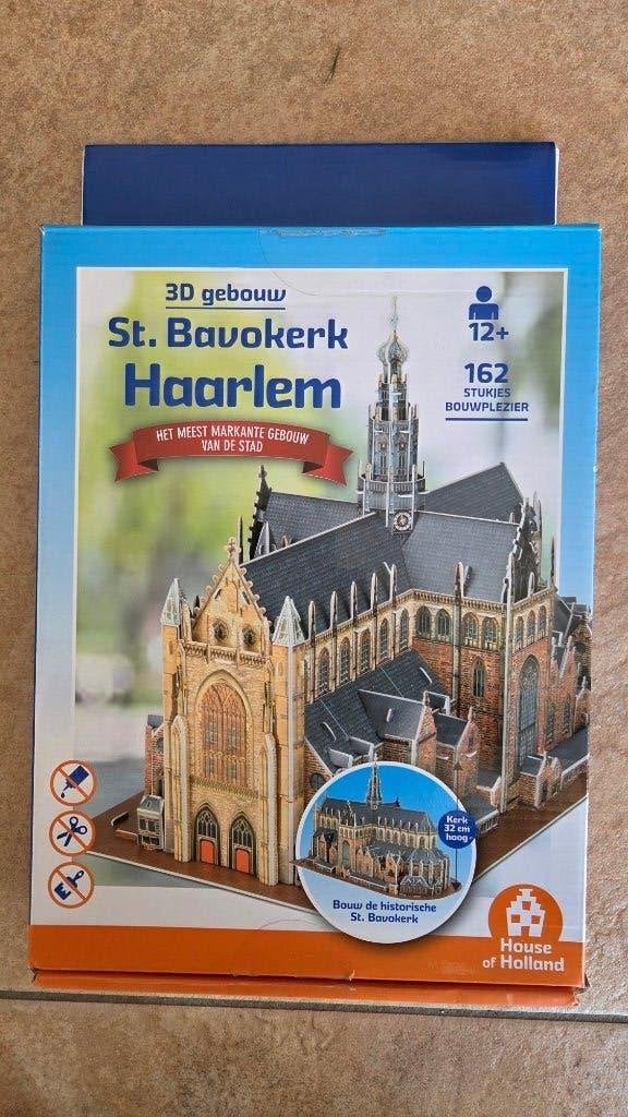 3D gebouw puzzel St Bavokerk Haarlem, Ophalen of Verzenden, Minder dan 500 stukjes, Zo goed als nieuw, Rubik's of 3D-puzzel