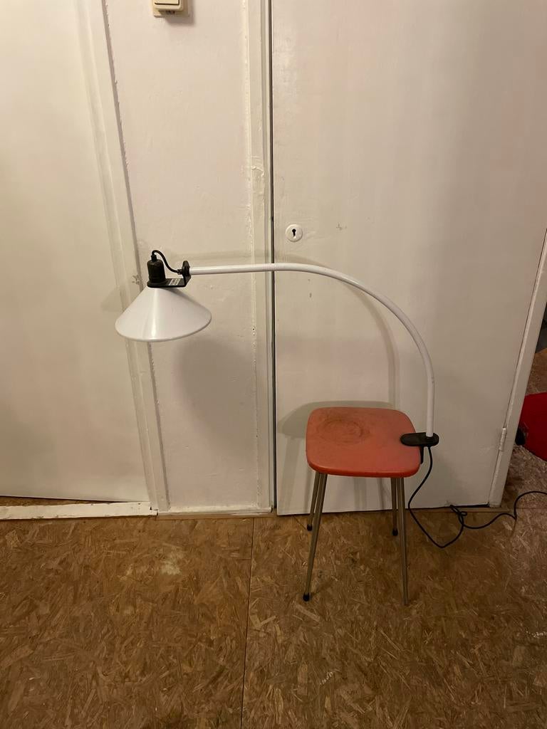 Vintage Lamp met Klem stilnovo milano Italy, Huis en Inrichting, Ophalen, Gebruikt, Metaal, Minder dan 100 cm