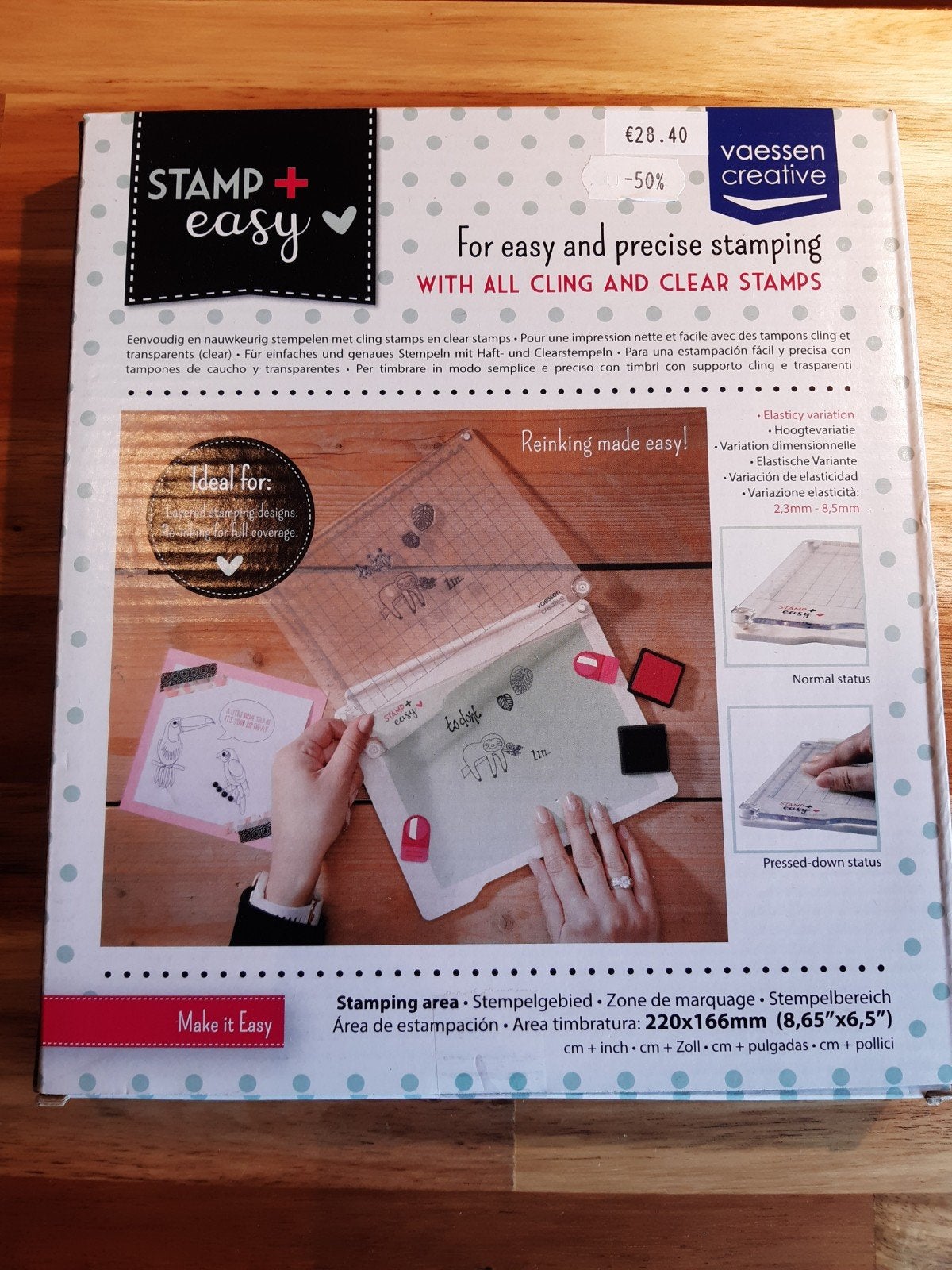 Vaessen Creative Stamp + Easy Stempelhulp, Ophalen of Verzenden, Nieuw, Overige typen