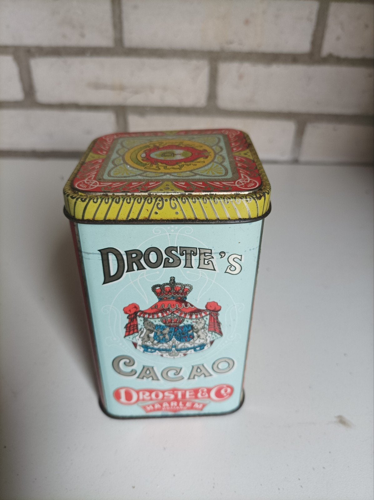 Vintage Droste's Cacao Blik - Haarlem, Ophalen of Verzenden