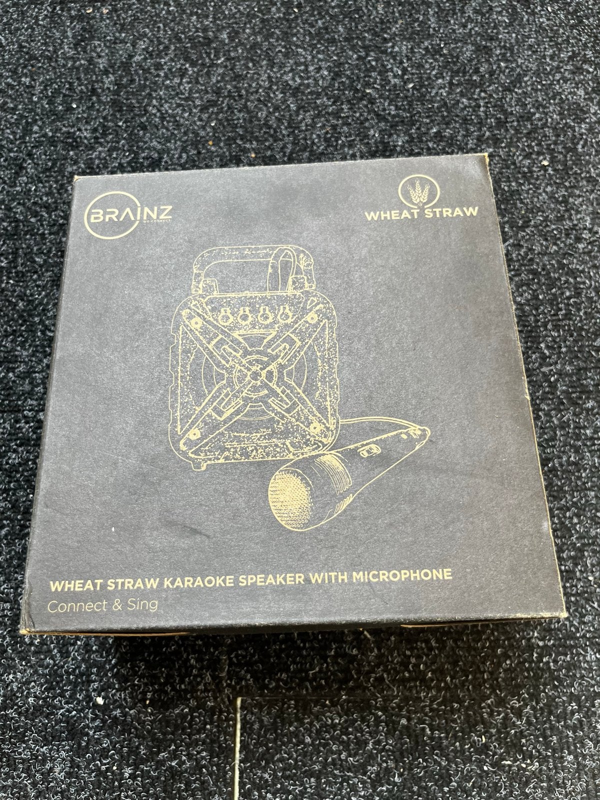 Branz Wheat Straw Karaoke Speaker met Microfoon, Ophalen of Verzenden, Nieuw, Complete set
