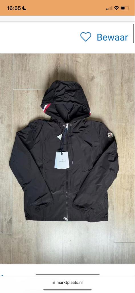 Moncler Jas Zwart - Nieuw met labels, Kleding | Heren, Jassen | Winter, Ophalen of Verzenden, Zo goed als nieuw