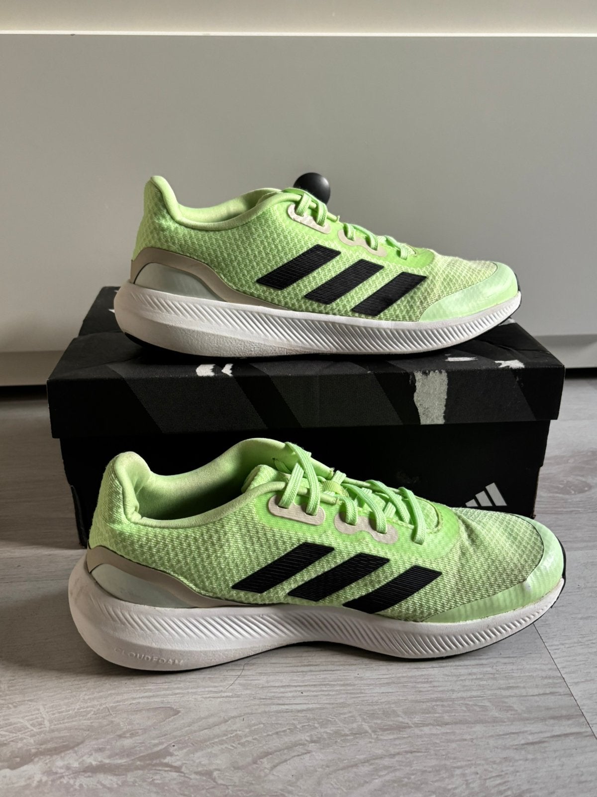 adidas Performance  Schoenen cloudfoam groen Maat 39 1/3, Adidas, Overige typen, Ophalen of Verzenden, Zo goed als nieuw