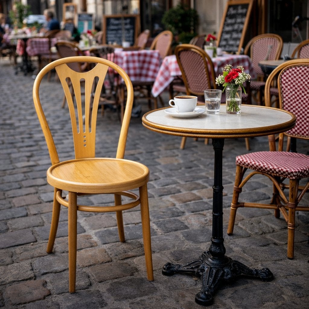 Vintage Bistro Stoel (Thonet-stijl) - Zo Goed Als Nieuw!, Huis en Inrichting, Ophalen, Overige kleuren, Zo goed als nieuw, Eén