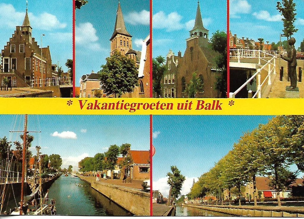 Balk- -6-luik., Verzenden, 1980 tot heden, Gelopen, Friesland