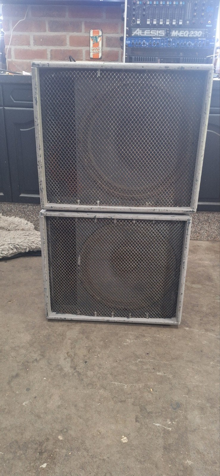 HK Audio ELIAS actieve Subwoofers lees de beschrijving!, Gebruikt, Subwoofer, Ophalen, 150 watt of meer