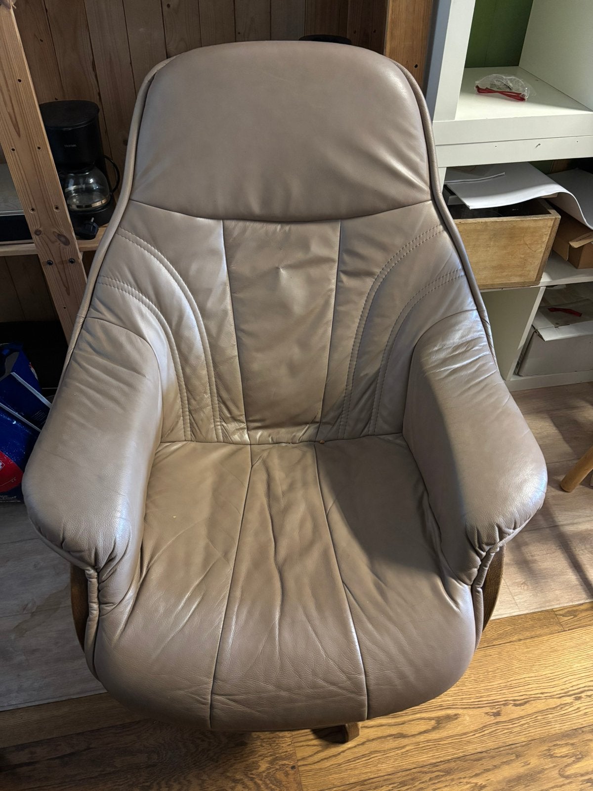 Fauteuil - grijs - gratis afhalen, Ophalen, Gebruikt, 75 tot 100 cm, 50 tot 75 cm