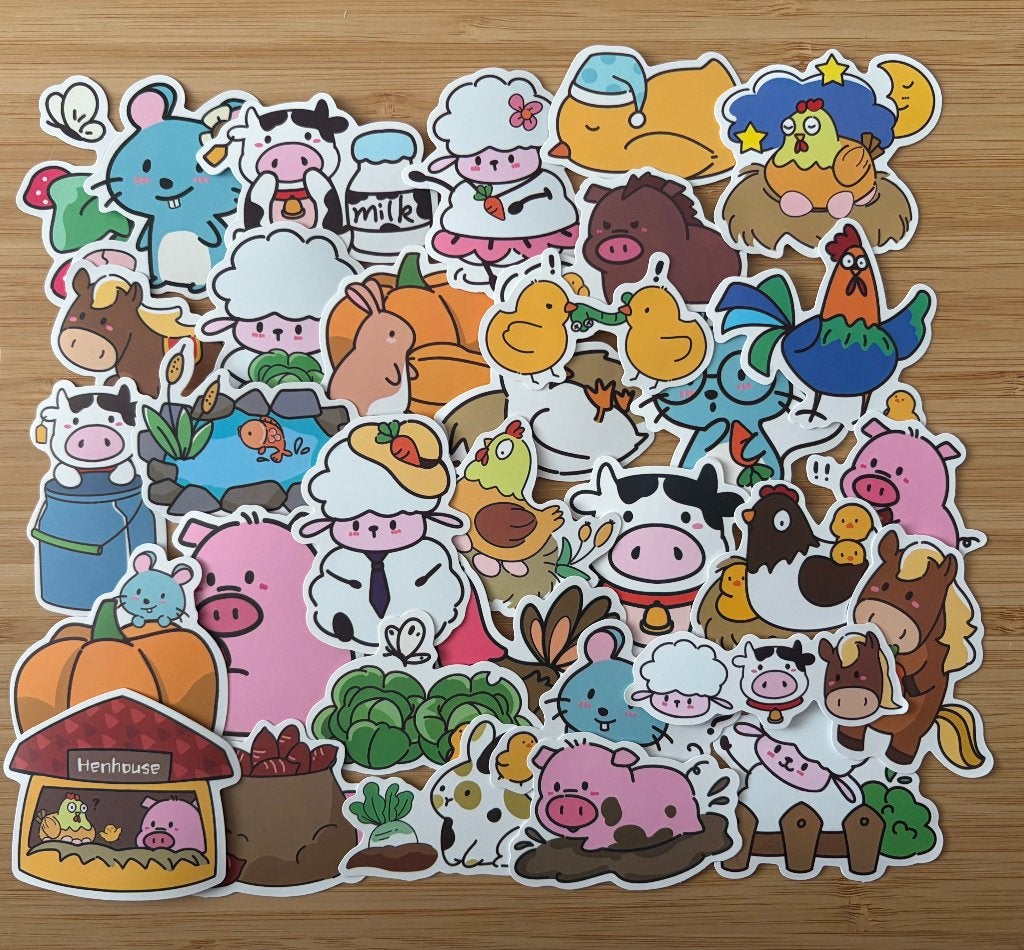 Boederij dieren stickers, Verzenden, Nieuw, Meerdere stickers