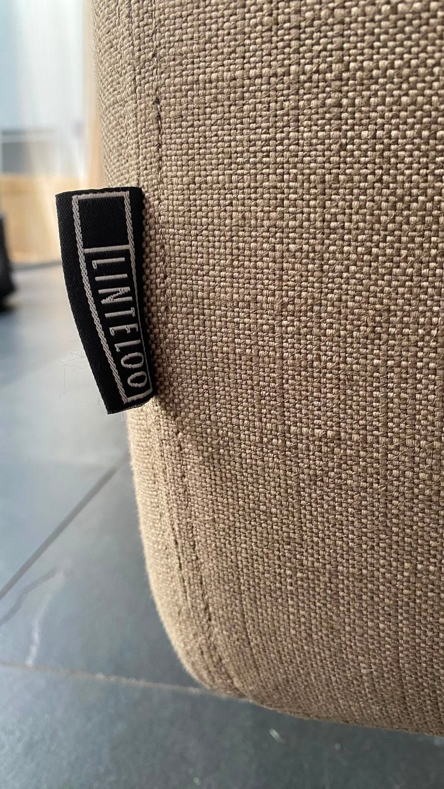 Mooie hoekbank met loveseat merk Linteloo Njoy XL, Ophalen, 125 cm of meer, Zo goed als nieuw, Stof