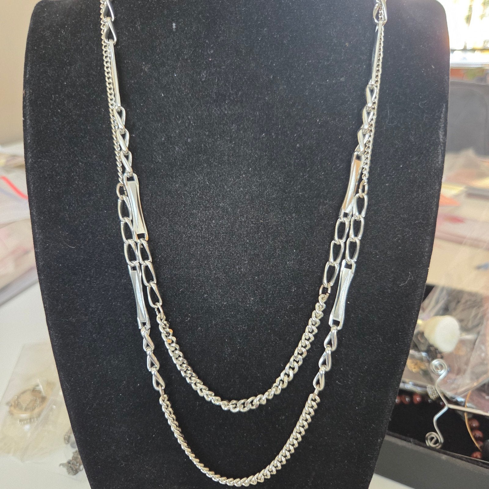 Vintage ketting, Ophalen of Verzenden, Zo goed als nieuw, Overige materialen