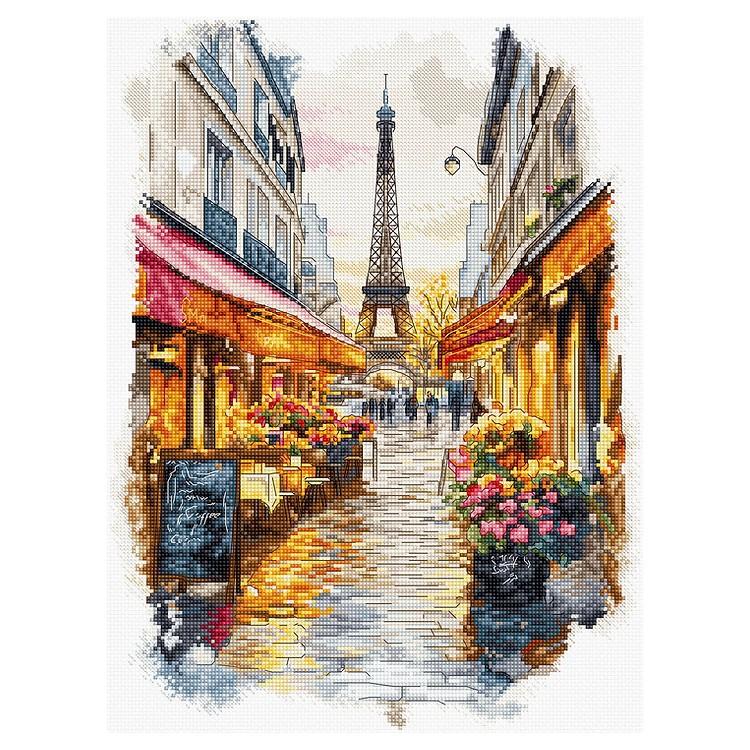 Borduurpakket-Lettistitch "Paris" 23x31 cm SLETIL9929, Hobby en Vrije tijd, Borduren en Borduurmachines, Verzenden, Nieuw, Borduurpakket