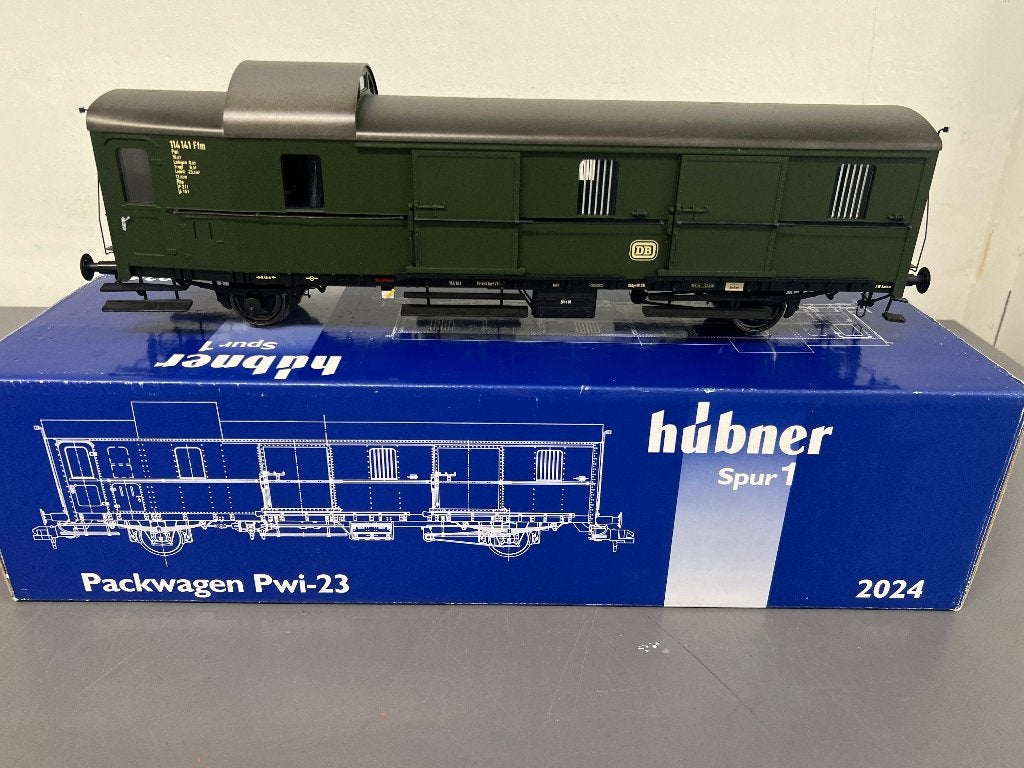 Hubner Packwagen Pwi-23 spoor 1, Gelijkstroom of Wisselstroom, Wagon, Zo goed als nieuw, Analoog