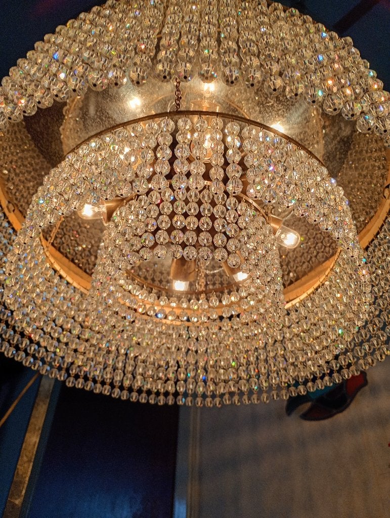 Antieke PLafoniere, Huis en Inrichting, Gebruikt, Antiek, Ophalen of Verzenden, Plafondlamp
