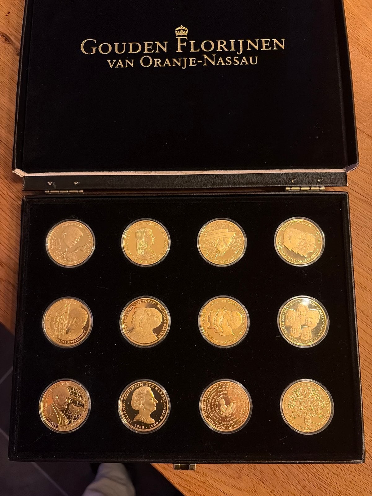 Gouden Florijnen van Oranje-Nassau Muntenset, Postzegels en Munten, Setje, Koningin Beatrix, Goud, Overige waardes
