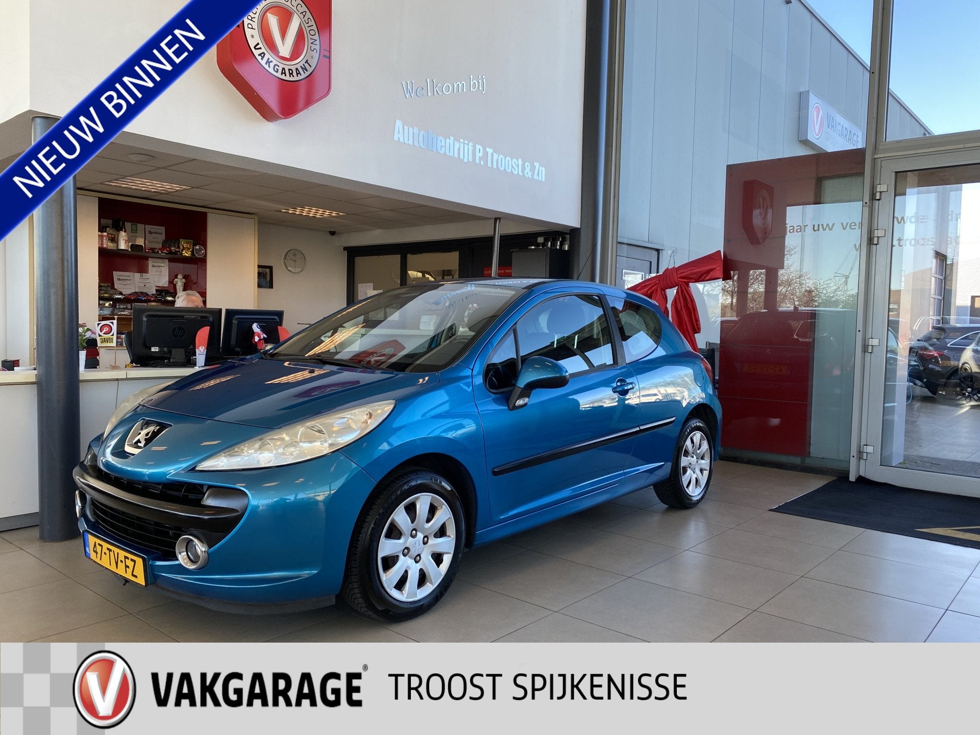 Peugeot 207 1.4-16V XS,5 Zits,Airco,Elektrischpakket,Central, Voorwielaandrijving, Stof, Zwart, Blauw