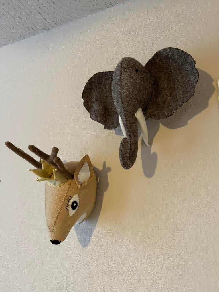 Bambi dierenkop kinderkamer deco, Kinderen en Baby's, Kinderkamer | Inrichting en Decoratie, Ophalen of Verzenden, Nieuw, Wanddecoratie