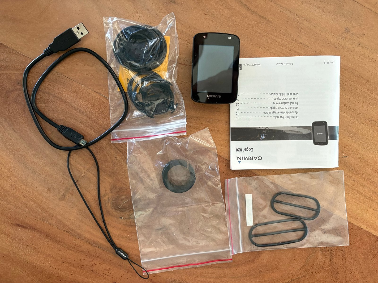 Garmin Edge 820 Bundle Fietscomputer, Fietsen en Brommers, Fietsaccessoires | Fietscomputers, Verzenden, Draadloos, Zo goed als nieuw