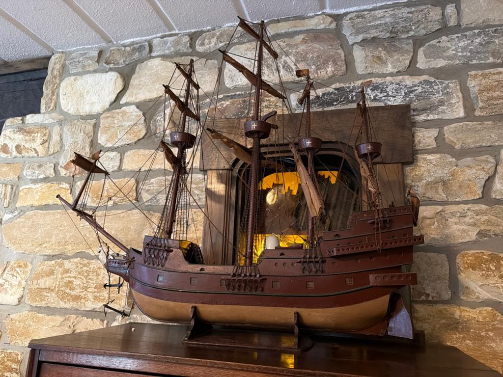 Gedetailleerd scheepsmodel - Antiek zeilschip, Ophalen of Verzenden, Gebruikt