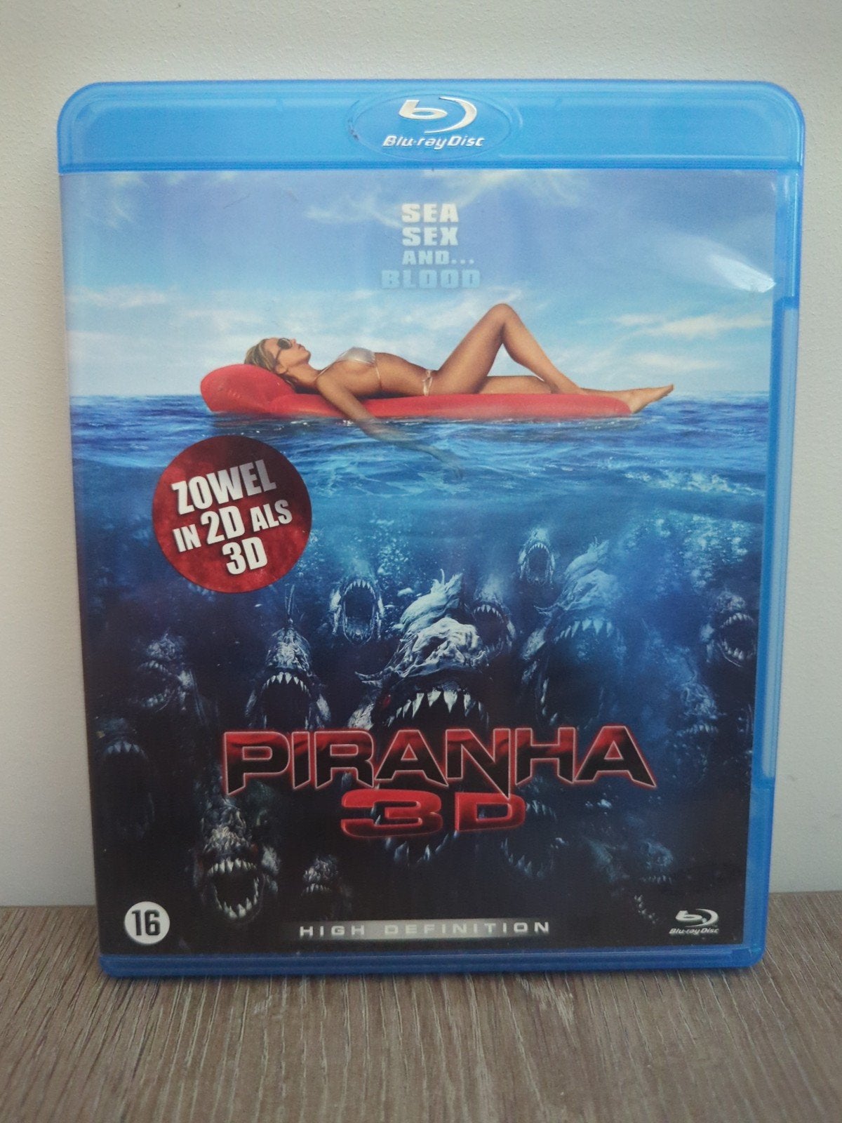 Piranha 3D Blu-ray - Zowel in 2D als 3D, Ophalen of Verzenden