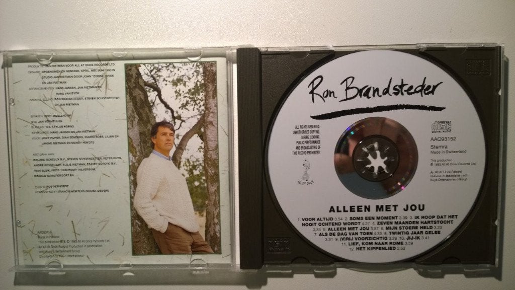 Ron Brandsteder - Alleen Met Jou, Cd's en Dvd's, Ophalen of Verzenden, Zo goed als nieuw, Pop, Album