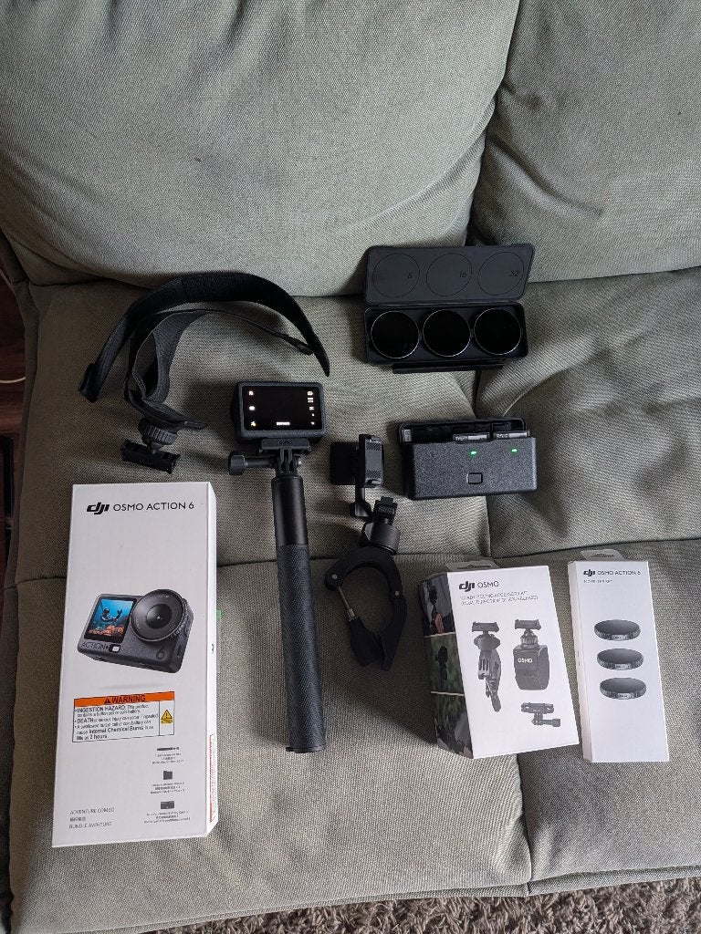 DJI Osmo Action 6 Adventure Pack + ND Filters + Road Cycling, Ophalen of Verzenden, Zo goed als nieuw, Overige merken