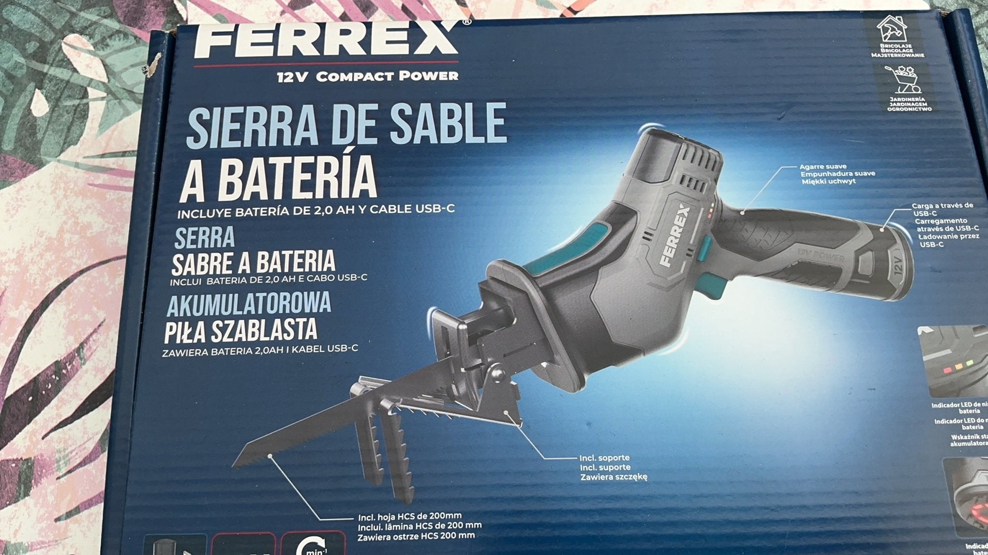 Ferrex accuzaag, 70 mm of meer, Nieuw, 600 tot 1200 watt, Ophalen of Verzenden
