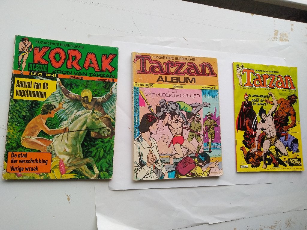 Stripboeken Tarzan en Korak, Gelezen, Ophalen of Verzenden, Diversen, Meerdere stripboeken