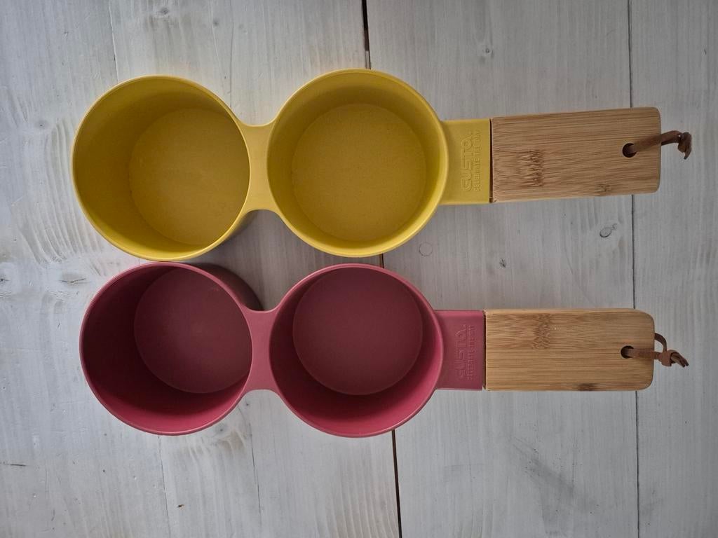 Gusta serveerschaaltjes, plastic met hout, nieuw, Huis en Inrichting, Ophalen of Verzenden, Nieuw, Rechthoekig, Hout
