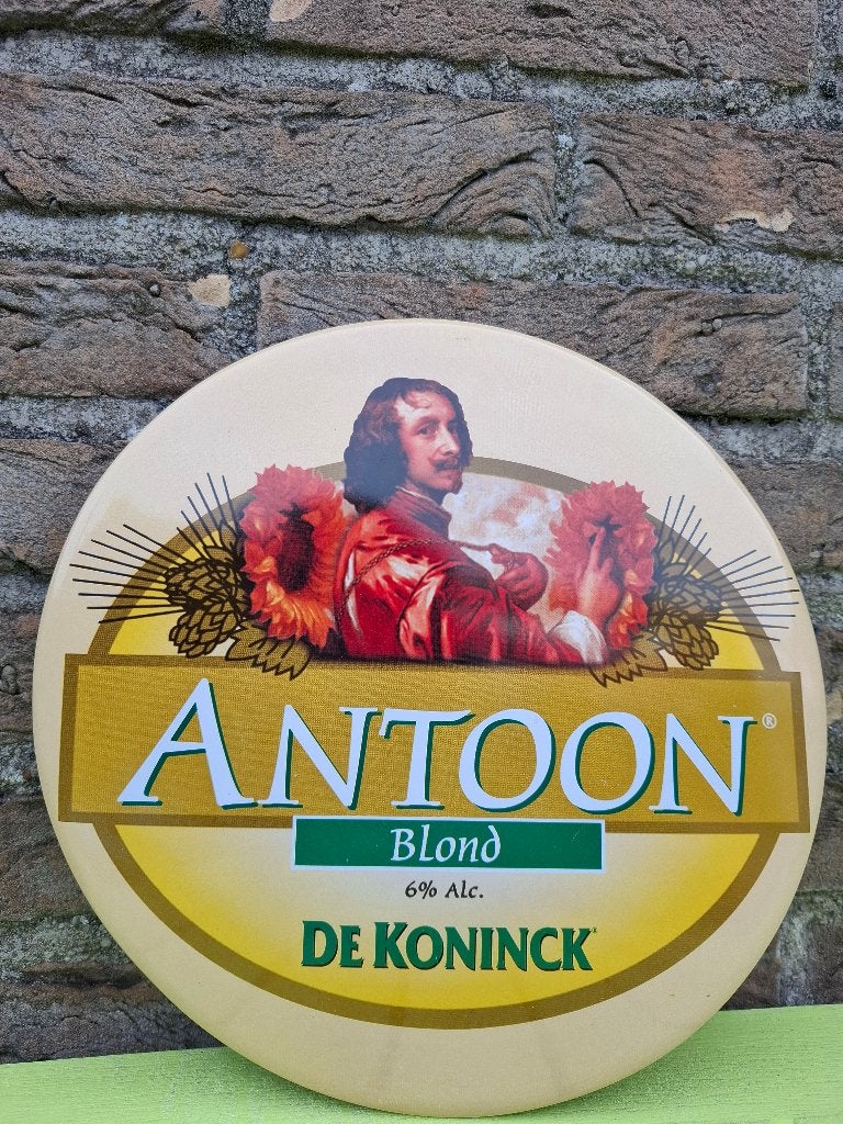 Authentiek zeldzaam Reclamebord De Koninck, Verzamelen, Ophalen of Verzenden, Nieuw, Reclamebord, Plaat of Schild, De Koninck