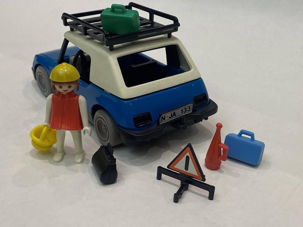 Vintage Playmobil Z3210 vrouw met auto (circa 1977), Verzenden, Gebruikt, Complete set