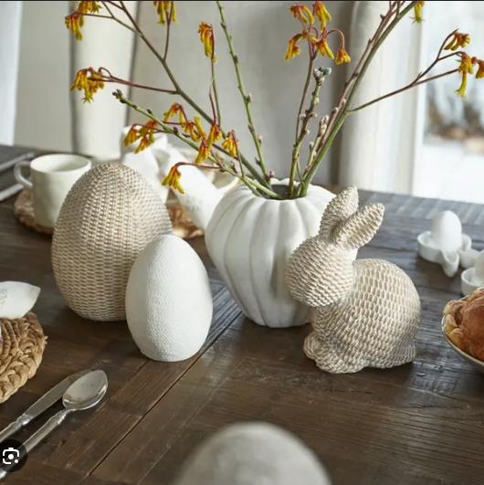 Riviera Maison Country Easter Bunny + Egg, Ophalen of Verzenden, Zo goed als nieuw