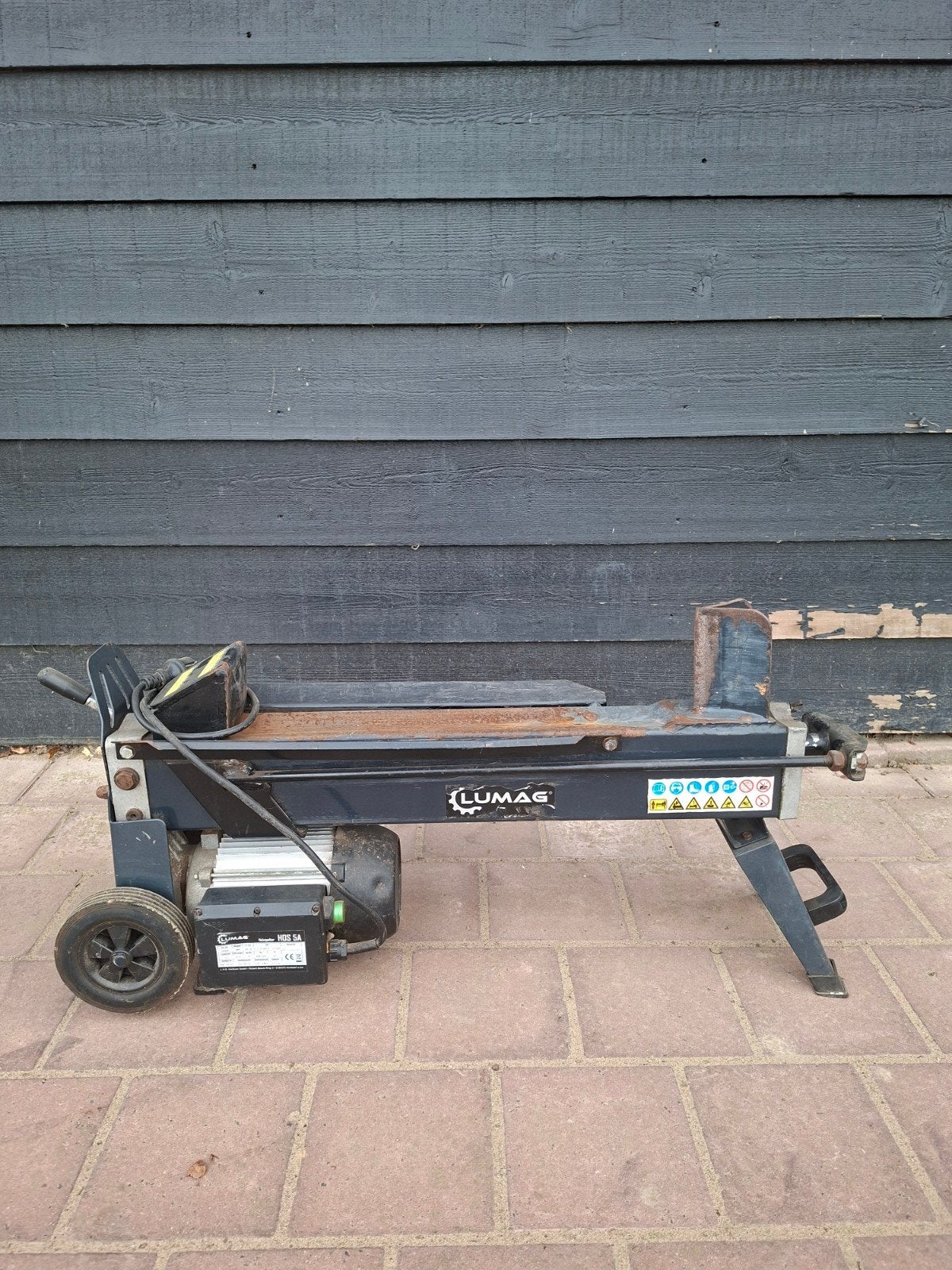 Kloofmachine Lumag 5 ton, Tuin en Terras, Ophalen, Gebruikt, Lumag, Liggend