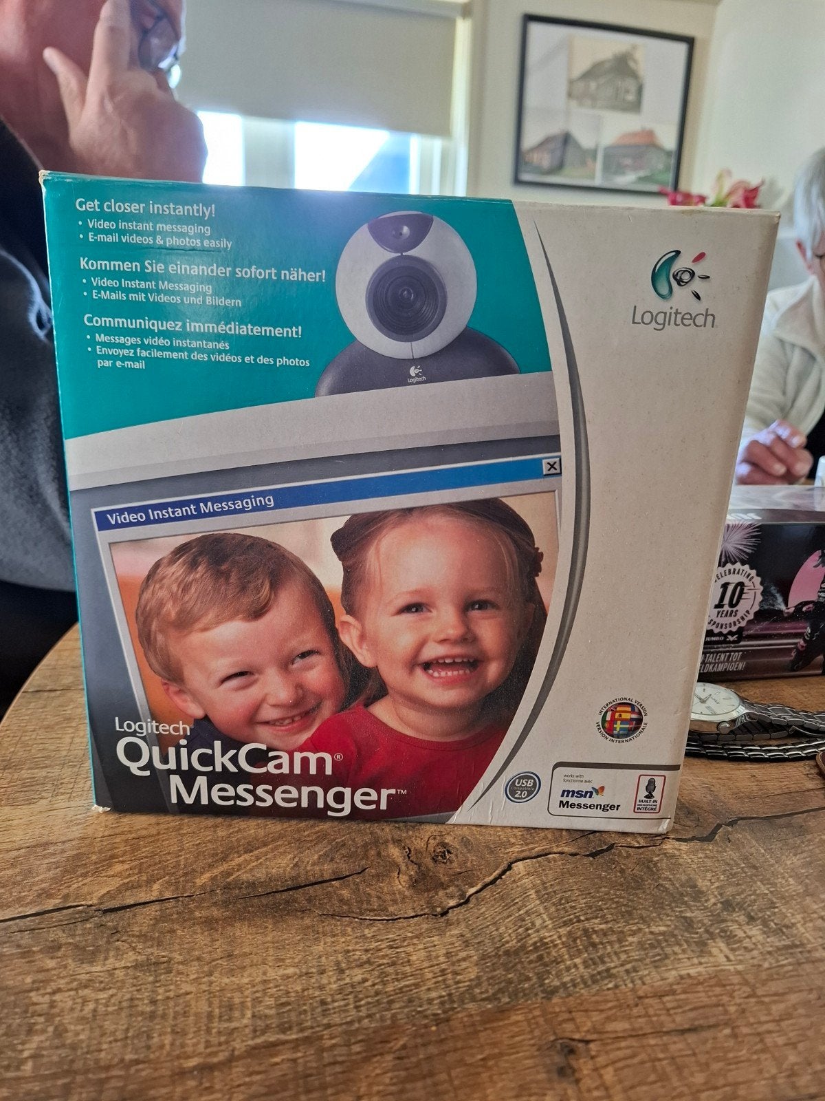 Logitech QuickCam Messenger Webcam - Nieuw in doos, Computers en Software, Ophalen, Nieuw, Logitech, Microfoon