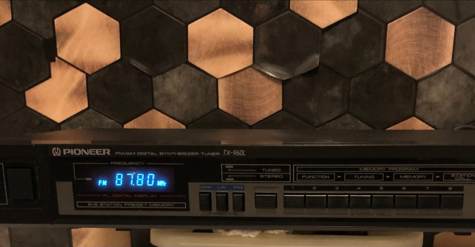 Pioneer Tuner TX-960L uit 1985 - Zeer goede staat, Audio, Tv en Foto, Tuners, Ophalen of Verzenden, Zo goed als nieuw, Analoog