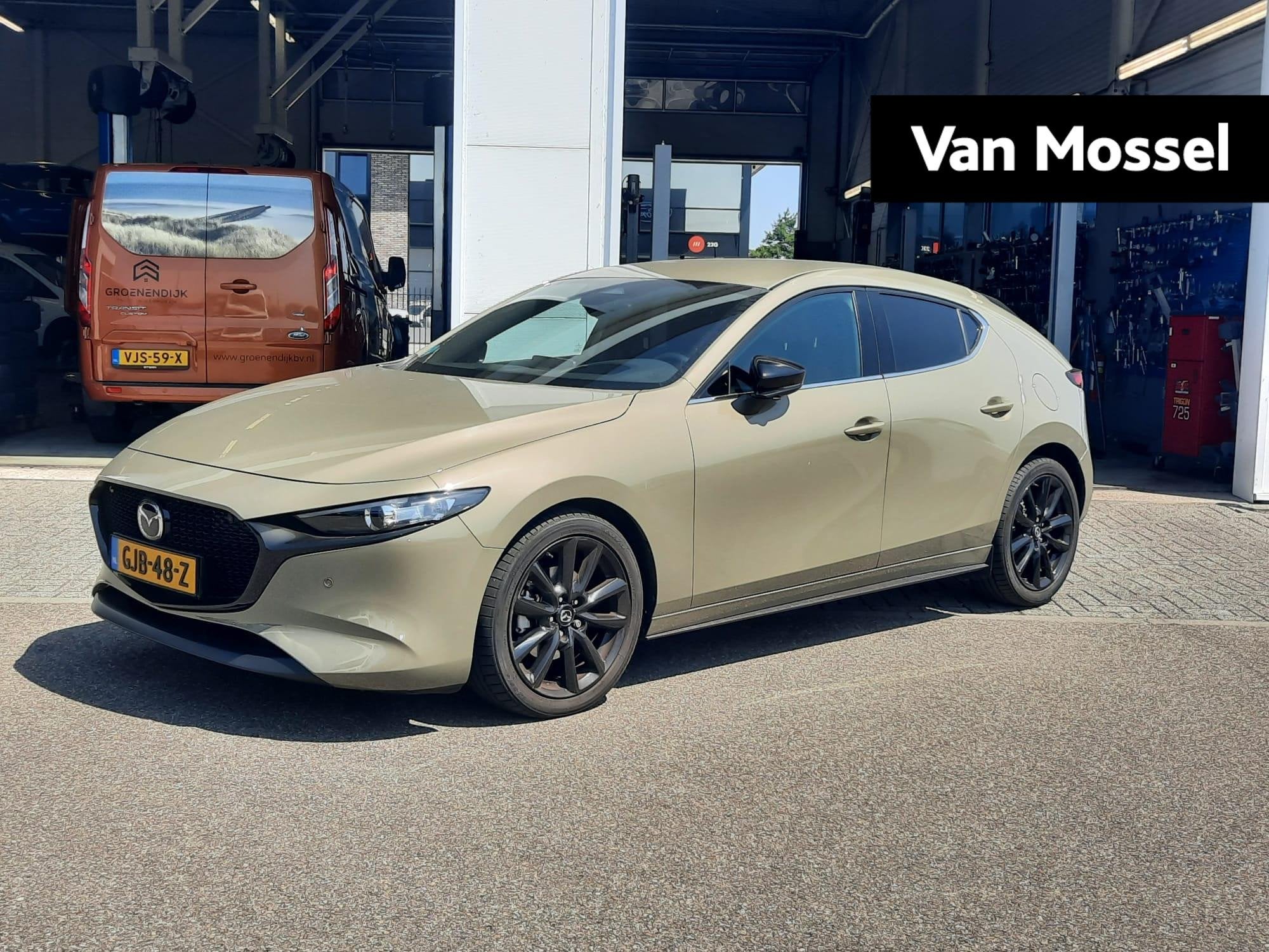 Mazda 3 2.0 e-SkyActiv-G M Hybrid 150 Nagisa | Leer | Bose S, Auto's, Mazda, Gebruikt, Euro 6, 4 cilinders, 600 kg
