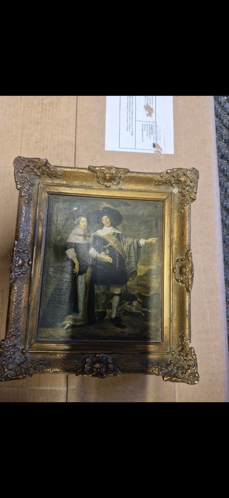 Schilderij van Schnabel, Antiek en Kunst, Kunst | Schilderijen | Klassiek, Ophalen, Doek, Portret of Personen, Ingelijst