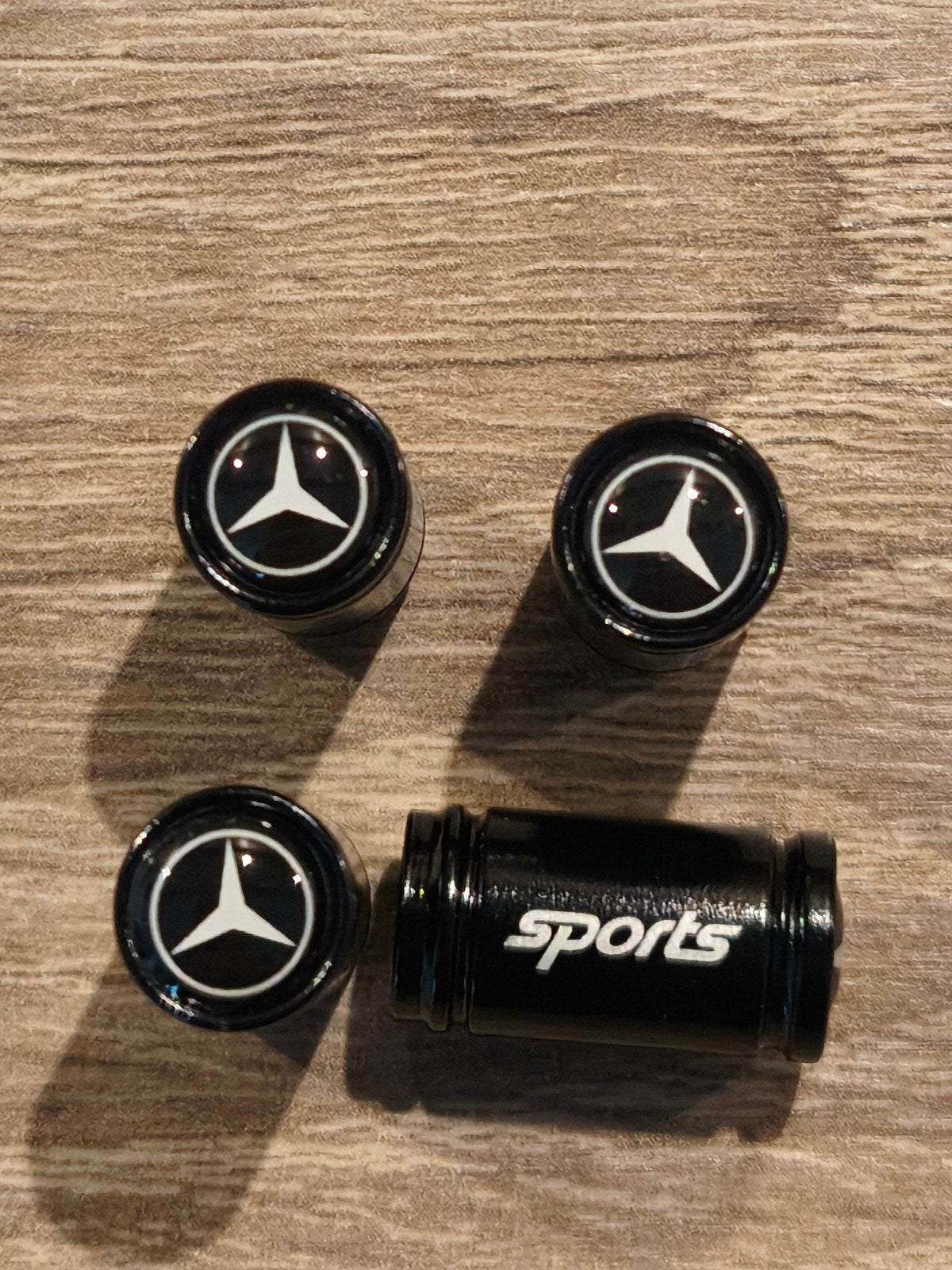 4x Mercedes ventieldopjes logo(sports) / gratis verzending, Ophalen of Verzenden