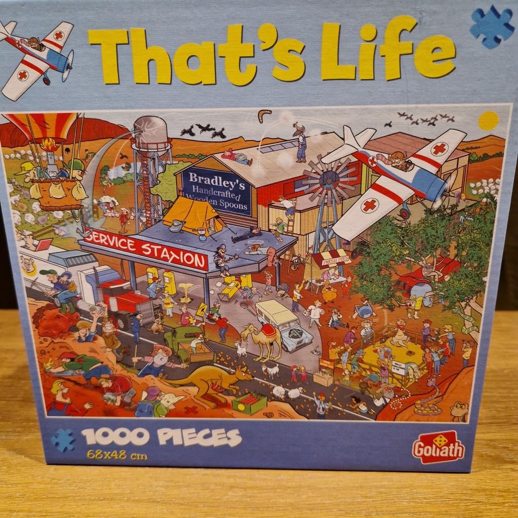 That's Life Legpuzzel 1000 Stukjes Goliath, Ophalen of Verzenden, 500 t/m 1500 stukjes, Zo goed als nieuw, Legpuzzel