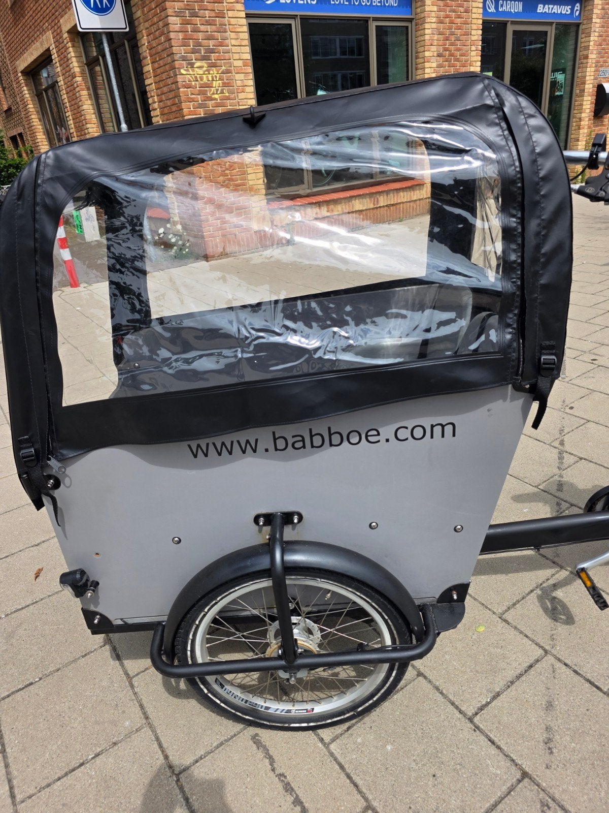 Babboe Big Hondenbakfiets met Deurtje - Ideaal voor Honden, Fietsen en Brommers, 4 kinderen of meer, Ophalen of Verzenden, Zo goed als nieuw