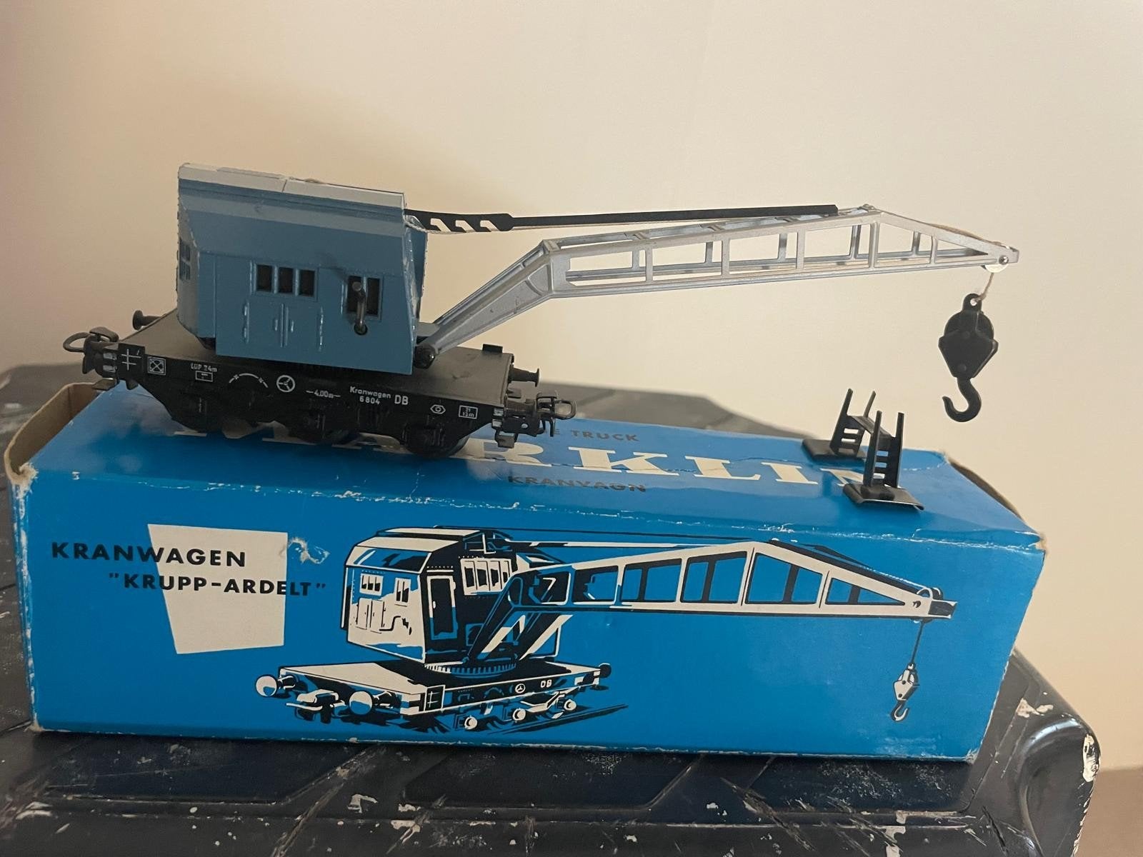 Märklin Kraanwagen "Krupp-Ardelt" - Zo goed als nieuw, Wisselstroom, Wagon, Ophalen of Verzenden, Zo goed als nieuw